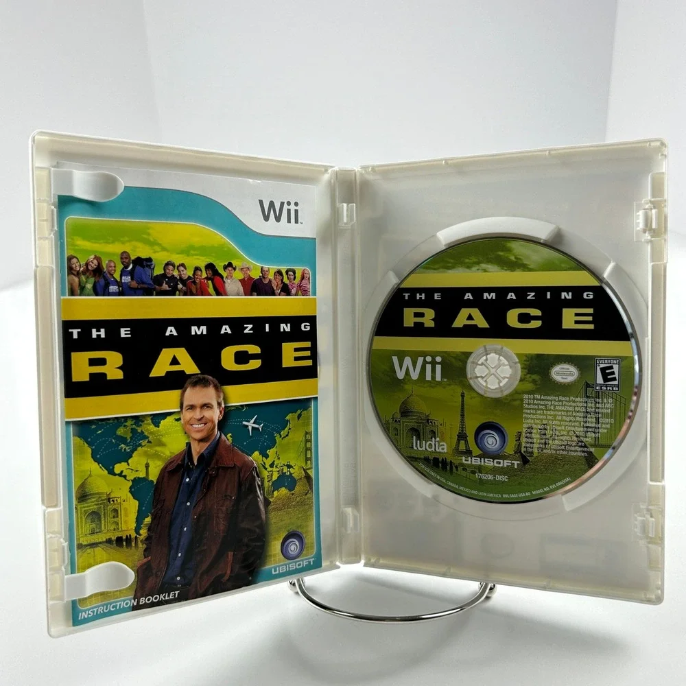 The Amazing Race Nintendo Wii Video Game Ubisoft Phil‎ Keoghan White Case USA